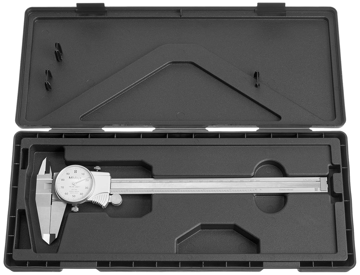 MITUTOYO 505-743 DIAL CALIPER 0.1" PER REV 0-8" RANGE