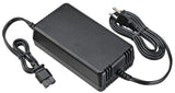 Black DEWALT N557514 power adapter with integrated power cord and two-prong plug for tool charging.