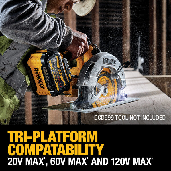 BATTERIE DEWALT 20V/60V DCB606 6AH tri-platform compatibility 120v max