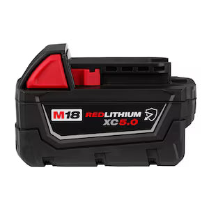 PACK OF 4 MILWAUKEE M18 5.0 AH BATTERIES.