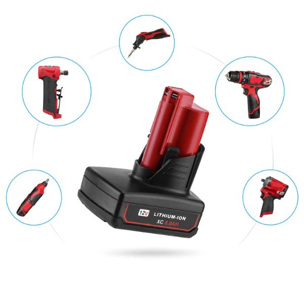 Batterie Milwaukee M12 12V 6.0 Ah 