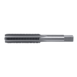 High-speed steel hand tap 12-24 NC with bright finish and hexagonal shank for precise thread cutting tasks