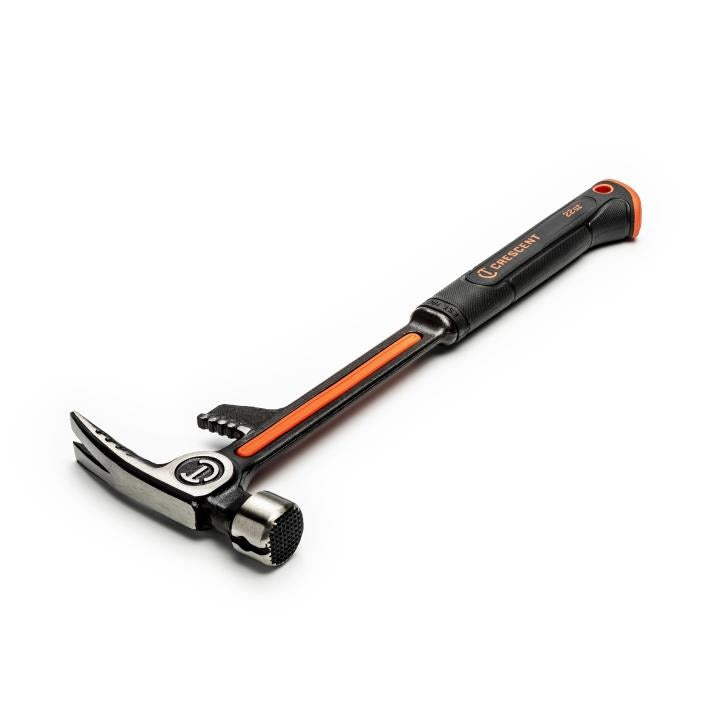 22 oz demolition hammer with forged steel head, black and orange ergonomic handle for professional heavy-duty use