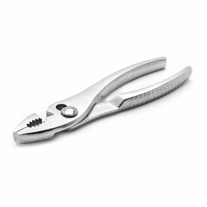 8-inch curved jaw multipurpose plier with textured grip handles and durable metal construction for versatile use