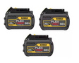Paquet de 3 batteries 6 ah. Flexvolt