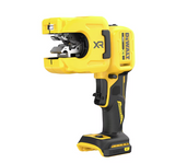 Cordless 20V MAX XR 1-1/4 inch copper pipe cutter with ergonomic handle and compact yellow and black design