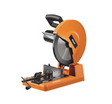 14-inch Slugger metal cutting chop saw with orange frame and black handle, powered by 120V motor