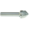 3-flute carbide chamfering cutter 19mm diameter, 82° angle, 76mm length, 9.5mm shank, uncoated series 5753