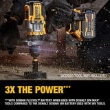 Paquet de 3 batteries DeWalt FlexVolt 6 ah. 20V/60V Max -  DCB606