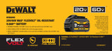 Paquet de 4 batteries DeWalt Flexvolt 9 ah 20V/60V Max - DCB609
