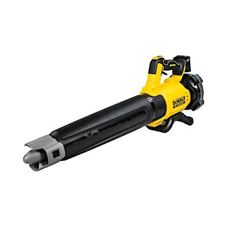 Souffleur à feuilles DeWalt DCBL722P1 en utilisation extérieure