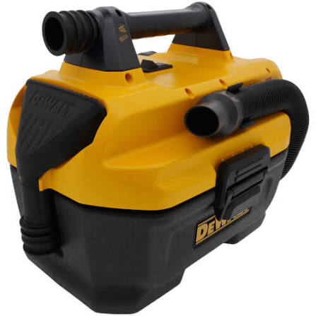 Aspirateur eau et poussière sans fil DeWalt DCV580H, vue de trois quarts avan