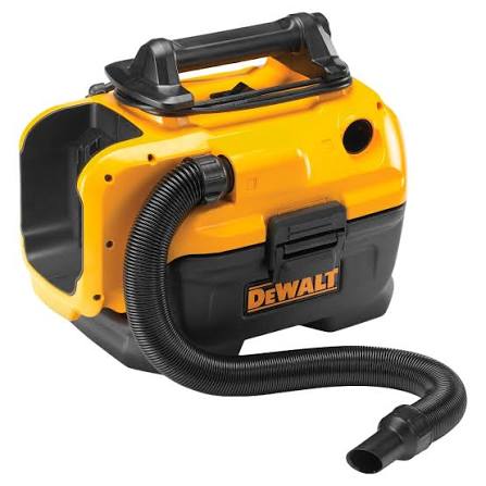 Aspirateur eau et poussière sans fil DeWalt DCV580H avec tuyau flexible, vue de face