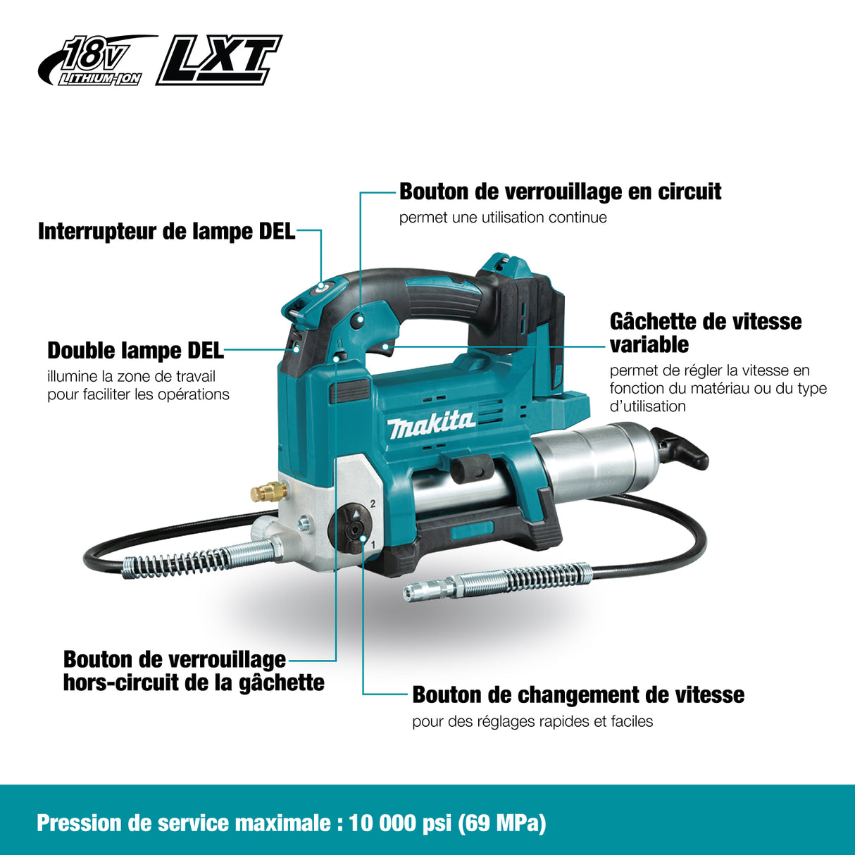 MAKITA LXT GREASE GUN (TOOL)