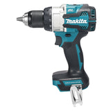 Cordless 18V Makita impact drill with brushless motor, ergonomic grip, 1/2 inch chuck, and adjustable torque settings