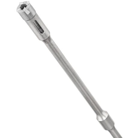 SDS Plus 5/8 x 12 carbide-tipped concrete drill bit designed for easy rebar drilling with percussion mode head design