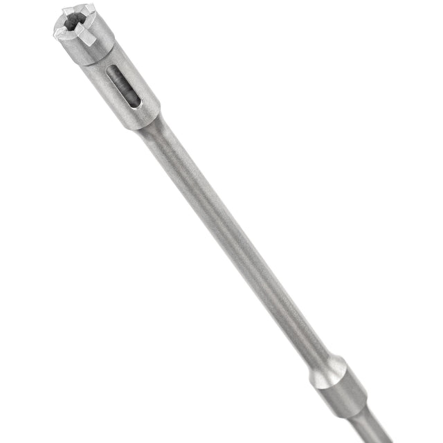 SDS Plus 5/8 x 12 carbide-tipped concrete drill bit designed for easy rebar drilling with percussion mode head design