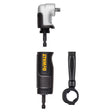 DEWALT modular right angle screwdriver accessory with 1/4 inch square drive and ergonomic grip handle components