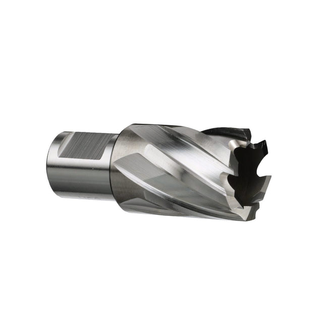 5/8'' x 2 1/8'' carbide annular cutter with spiral flutes for precise metal drilling applications