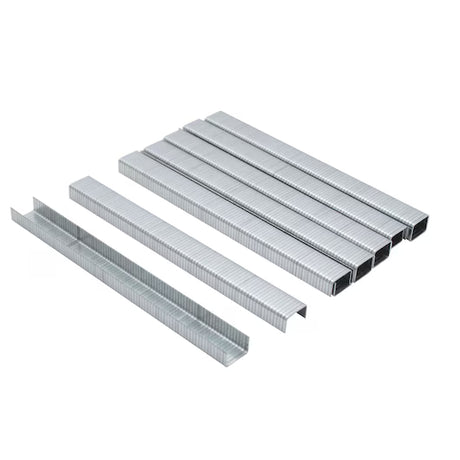 Box of 5000 Dewalt DWHTTA7045 1/4 inch heavy-duty staples with reusable plastic storage container