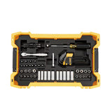 ENS. DOUILLES 1/4'' & 3/8'' TOUGHSYSTEM 131PCS DWMT45402