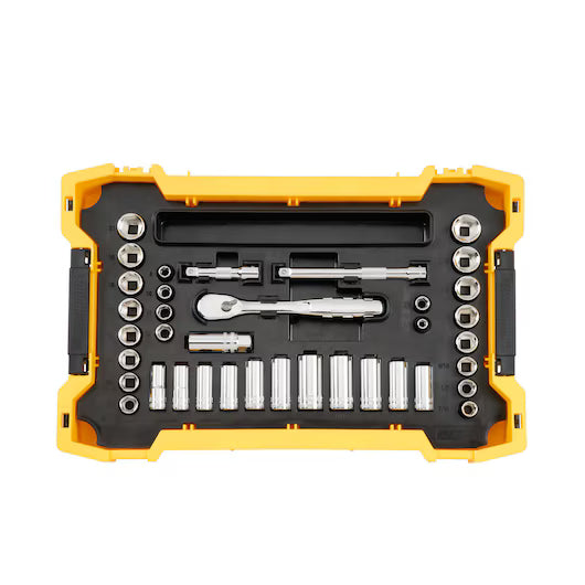 ENS. DOUILLES 1/4'' & 3/8'' TOUGHSYSTEM 131PCS DWMT45402