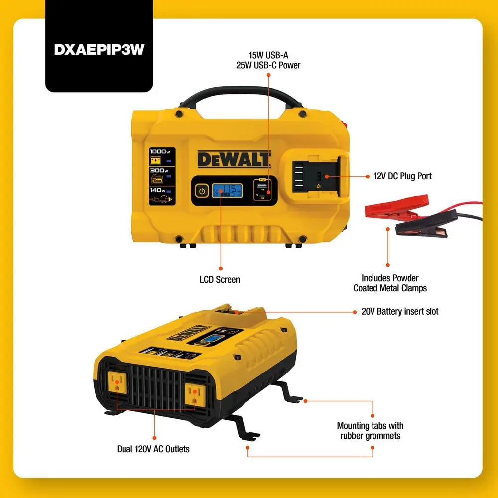 ONDULATEUR 3 VOIES DEWALT DXAEPIP3W-CA 1000 W.