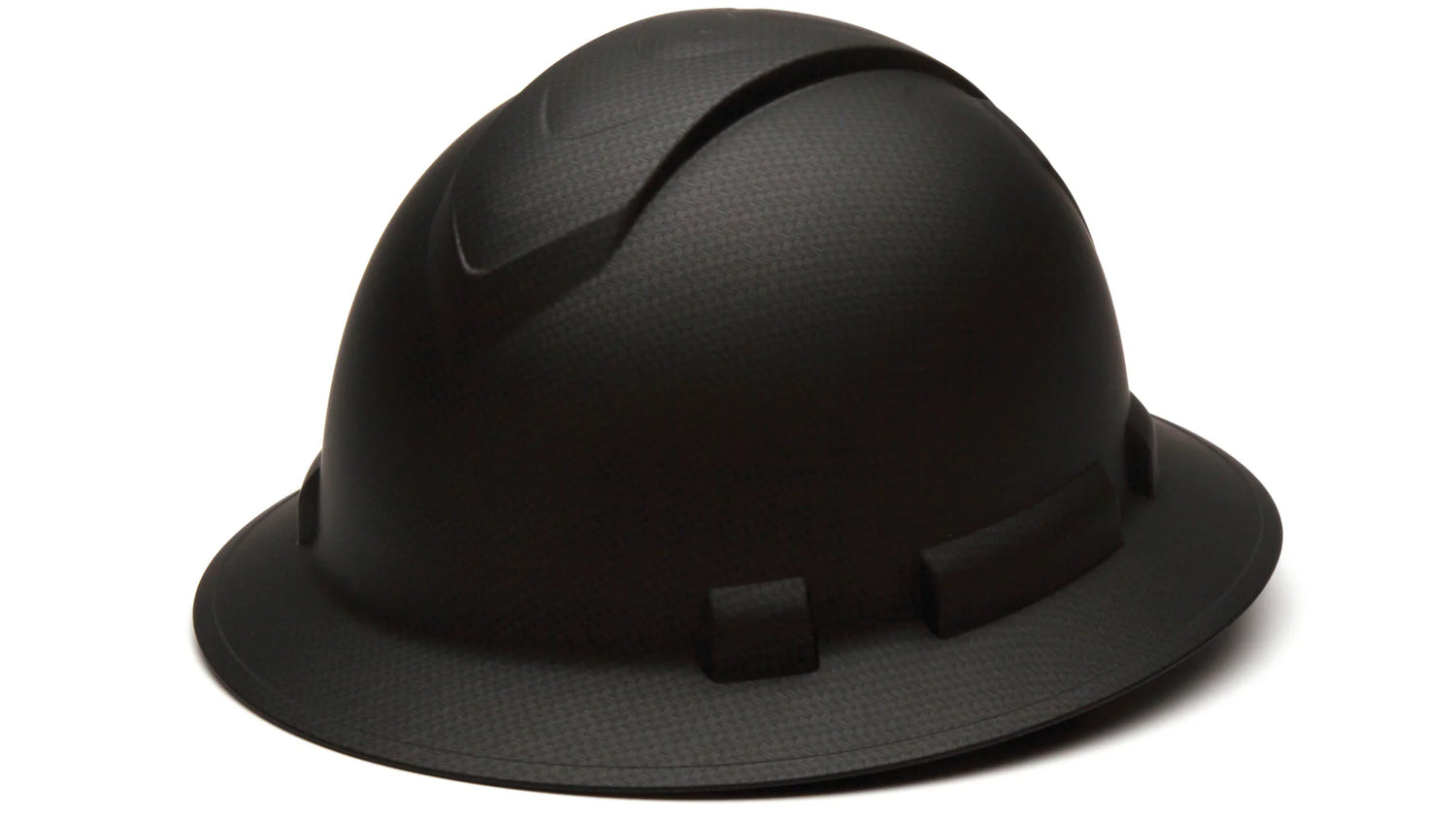 Graphite Ridgeline HP54117V construction helmet with wide brim, ABS impact-resistant shell, lightweight and comfortable design