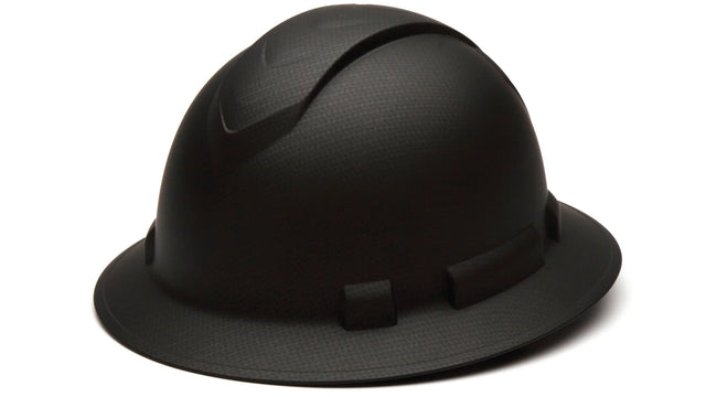 Graphite Ridgeline HP54117V construction helmet with wide brim, ABS impact-resistant shell, lightweight and comfortable design