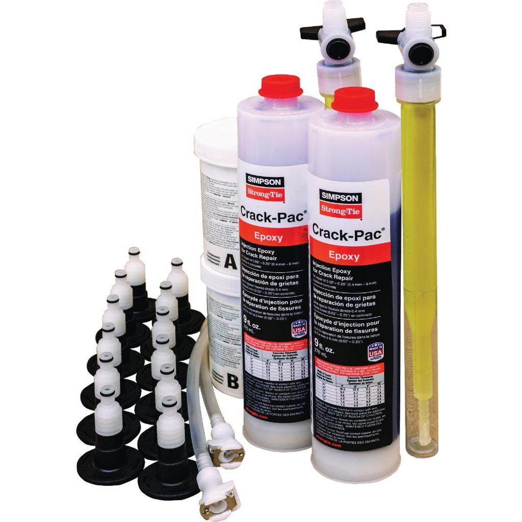 EPOXYDE D'INJECTION POUR LA RÉPARATION DE FISSURES. ETIPAC2G10KT
