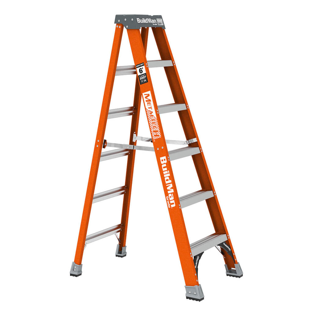 ESCABEAU 6' FIBRE DE VERRE CLASSE 1 (300 LBS) METALTECH E-SLFB6T1A