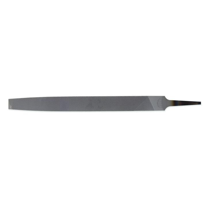 10-inch Nicholson flat file with fine cut, high-quality steel for machinists and machine builders use