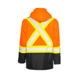 MEDIUM ORANGE RAIN COAT