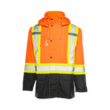 MEDIUM ORANGE RAIN COAT