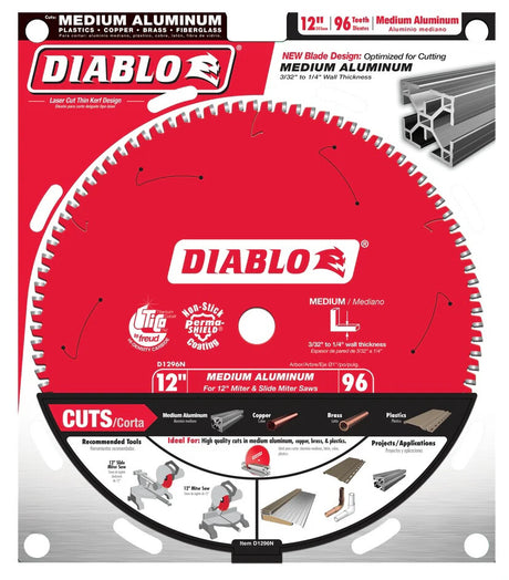 LAME DE SCIE 12" DIABLO ALUM. 96D (D1296N)
