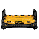 DeWalt 1800W portable charger station with four battery slots, rugged protective housing, and 20V Max compatibility
