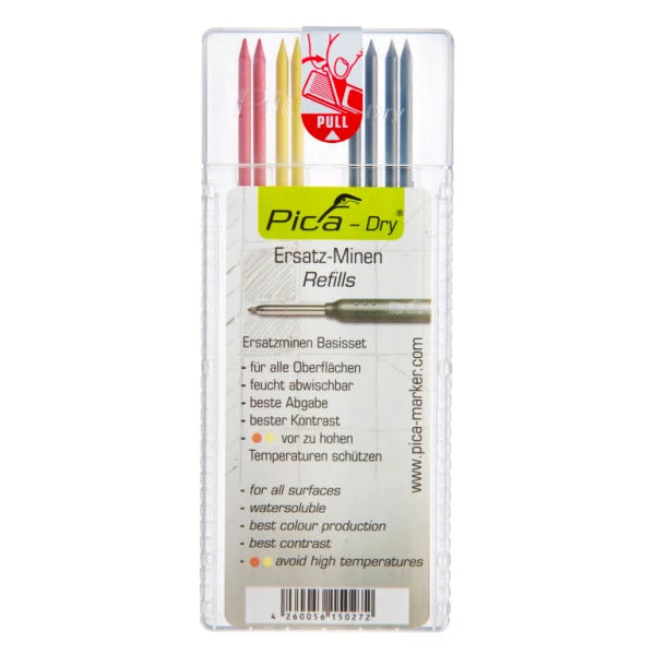 PICA - 4020 MINES DE RECHARGE PICA - DRY COULEURS ASSORTIES (PAQUET DE 8)