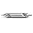High-speed steel center drill bit with bright finish and 60-degree included angle for precise spot drilling and centering tasks