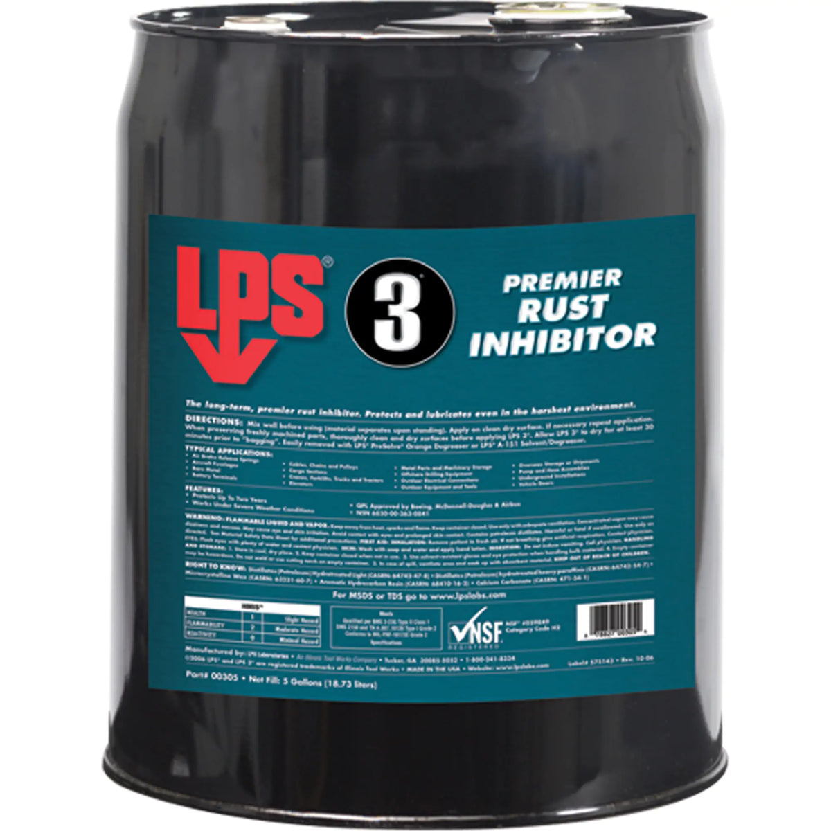3 LPS INHIBITEUR DE ROUILLE SEAU DE 5 GAL.