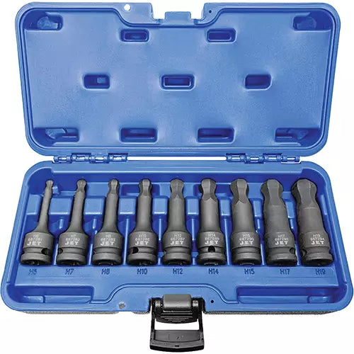 HEX IMPACT SOCKET SET. SPHERICAL HEAD (MET)