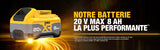 BATTERIE DEWALT POWERPACK 20V 8AH XR