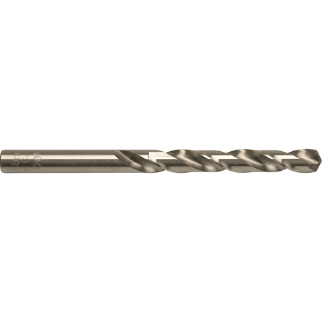 1/8 inch cobalt drill bit with 1.5 inch shank, bronze finish, suitable for aluminum, brass, meeting NAS 907 Type J standards