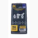 JEU D'EMBOUTS A GRAISSER SAE 110 PIECES BRABER 67.100.110