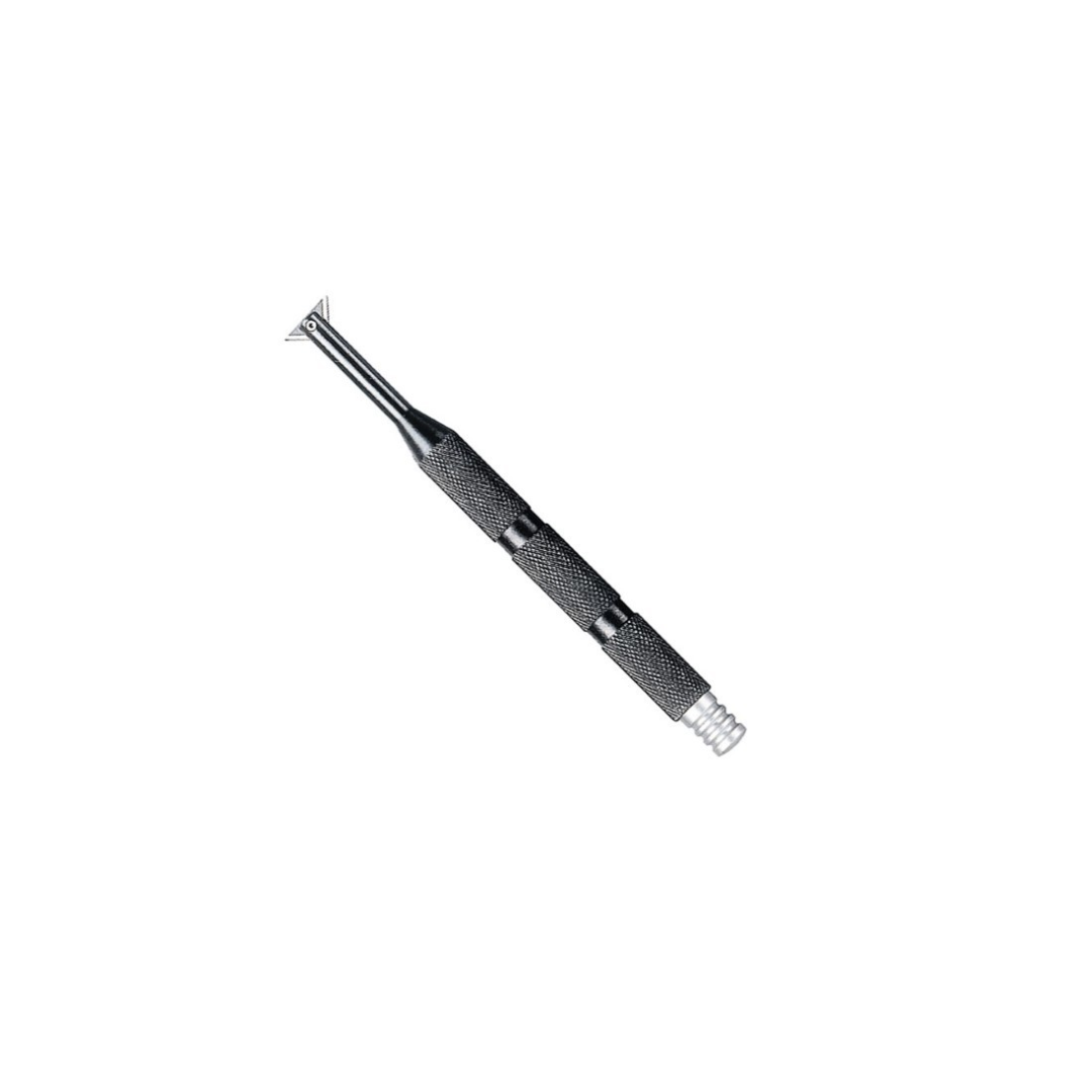 Precision deburring countersink tool NOGA RC1000 with textured grip, for 3/32 to 7/32 inch blades, model R1 blade compatible