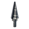 Step drill bit size 3/16" to 7/8" #4 with double flute design for fast and efficient drilling