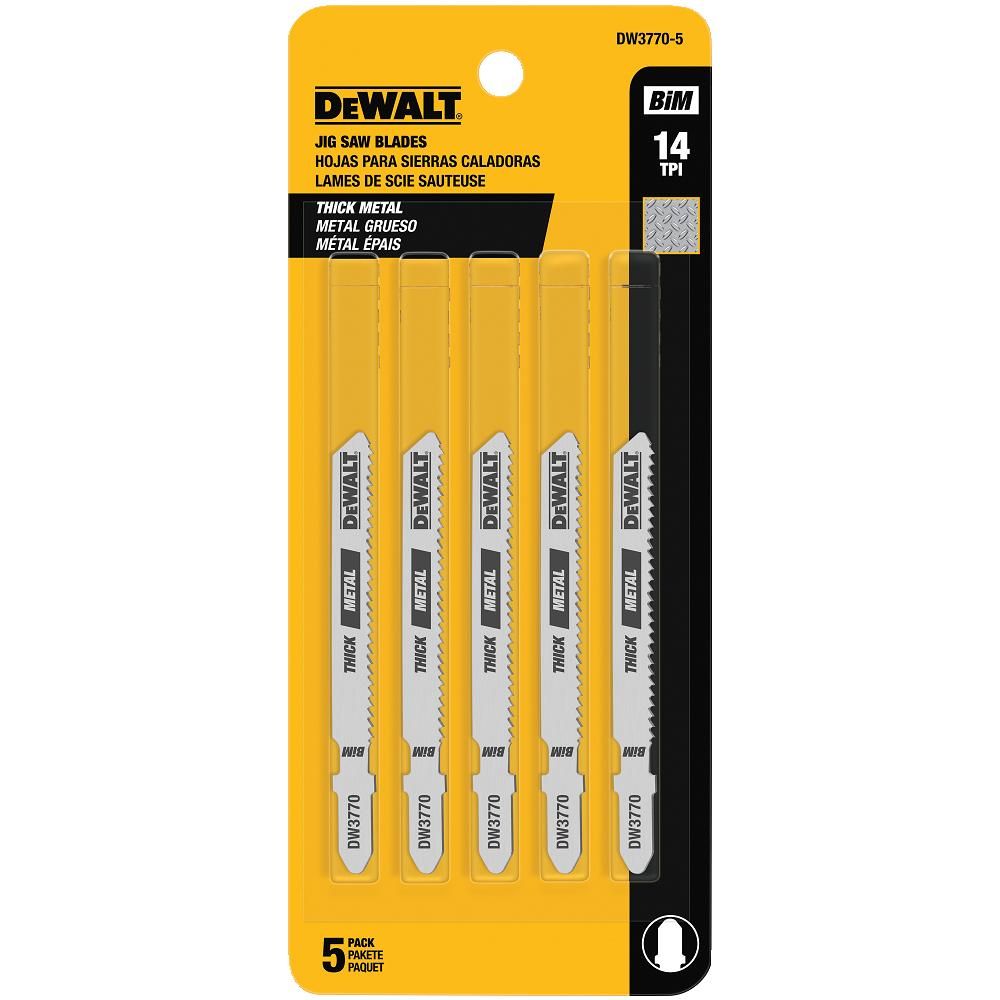 LAME DE SCIE SAUTEUSE 3'' 14TPI (5 PACK) DW3770-5