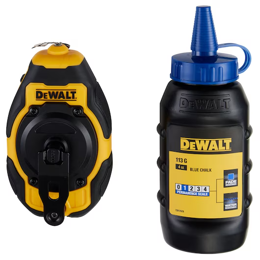 CHALK LINE 50' DEWALT AVEC POUDRE BLEU DWHT48330BC