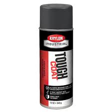 340g spray paint can in dark gray with protective tough coat finish for industrial and general use
