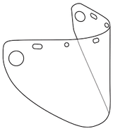 9-1/2" X 20" DYNAMIC CLEAR VISOR