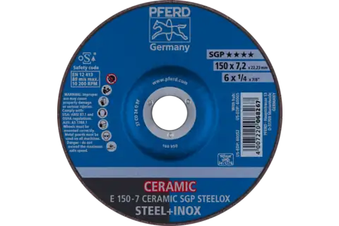 MEULE 6 X 1/4 X 7/8 CERAMIC SGP PFERD 60057